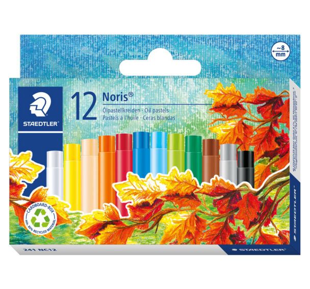 Boite 12 pastels à l'huile