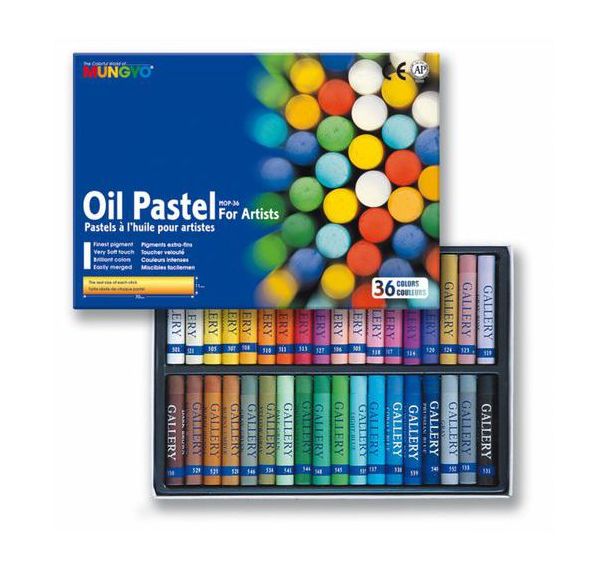 Boîte 36 pastels Mungyo junior 70 mm Ø 11 mm