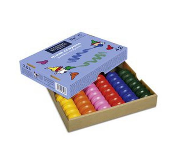 Boite 42 gros crayons à la cire Lefranc & Bourgeois