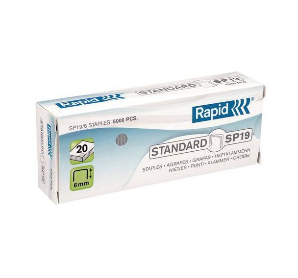 Boite 5000 agrafes RAPID 19/4