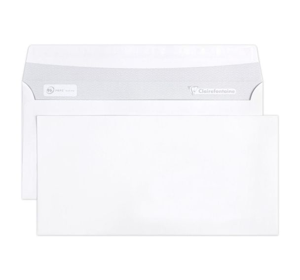 Boite 500 enveloppes auto.adh 110x220 90g