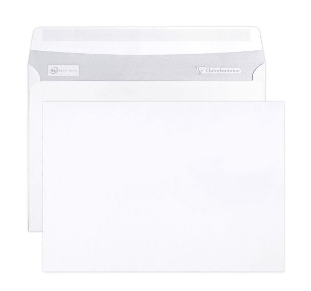 Boite 500 enveloppes auto.adh 162x229 90g