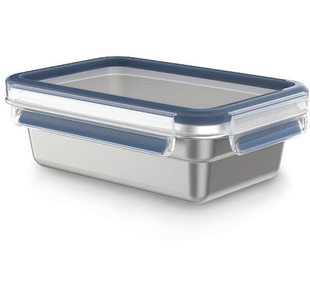 Boite Clip & Close inox rectangulaire 0,8 L