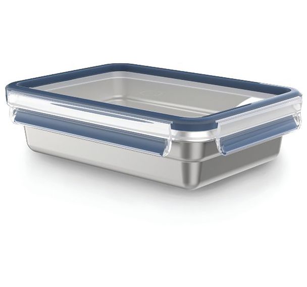 Boite Clip & Close inox rectangulaire 1,2 L