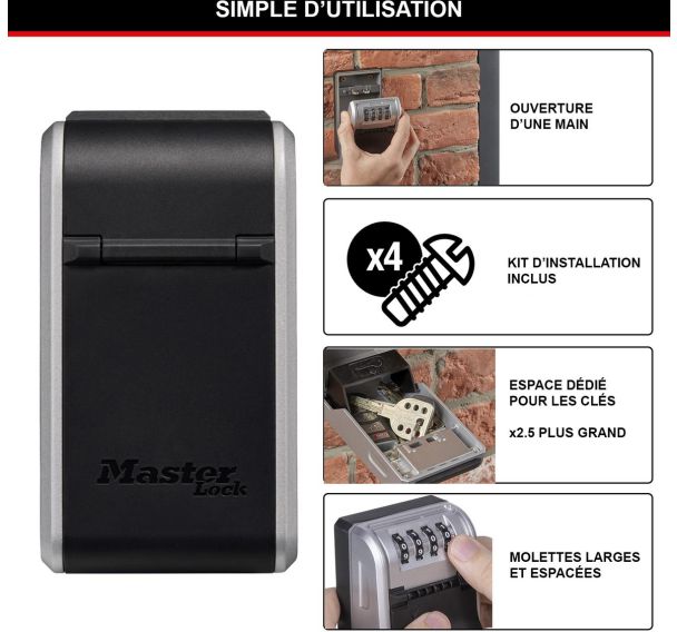 Boîte à clés à combinaison 5481EURD - Master Lock