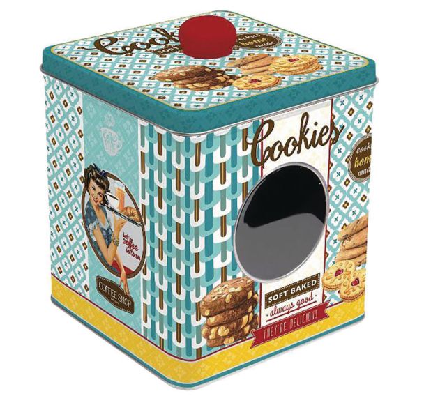Boîte à cookies carrée - Tin Boxes - Easy Life