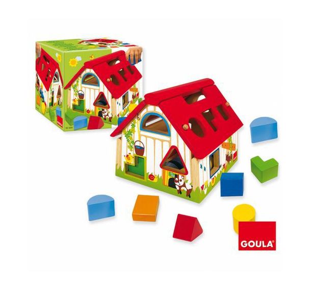 Boite à formes maison 17 x 17 x 16 cm