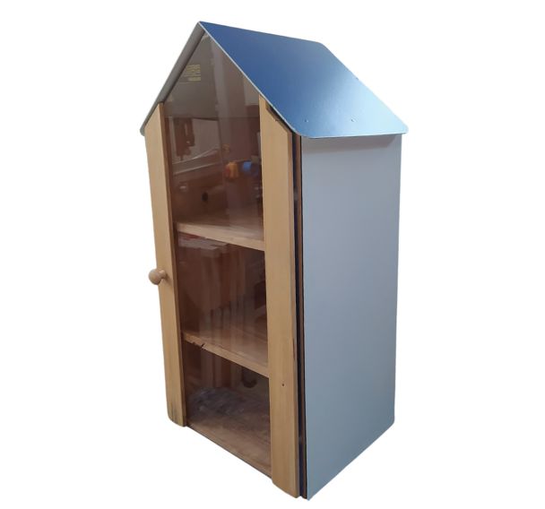 Boite à livres Maison murale traitement au saturateur