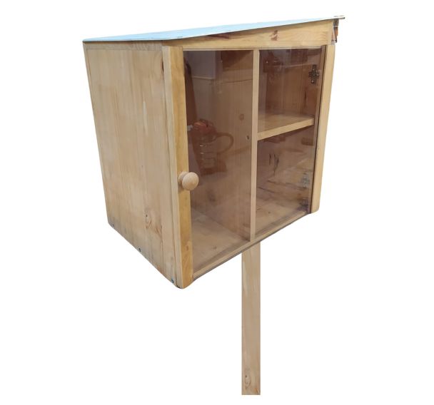 Boite à livres Traditionnel sur pieds traitement au saturateur