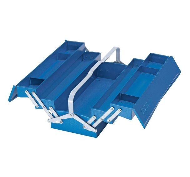 Boîte à outils, vide, 5 compartiments, 210x535x225 mm