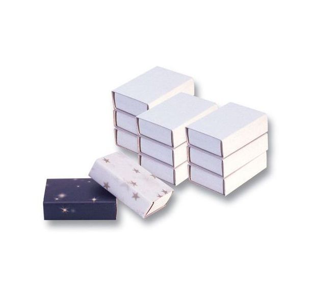 Boîte d'allumettes blanches vides pour décoration (Lot de 10)