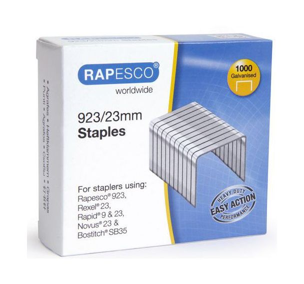 Boite de 1000 agrafes 23/23 galvanisé pour brocheuse