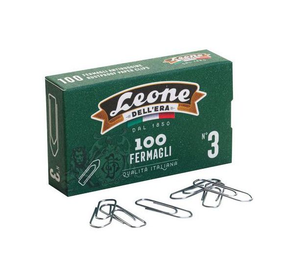 Boîte de 100 trombones galvanisés recyclés 28 mm