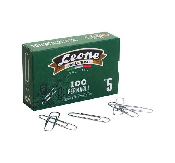 Boîte de 100 trombones galvanisés recyclés 49 mm