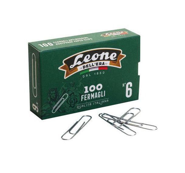 Boîte de 100 trombones galvanisés recyclés 58 mm