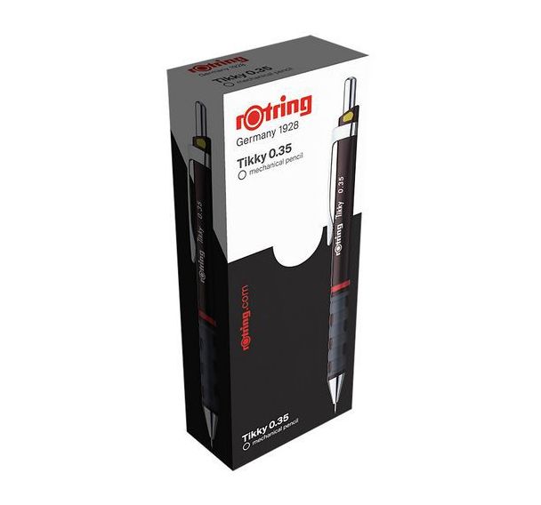 Boîte de 12 porte-mines rOtring® Tikky II - Corps Noir - rOtring®