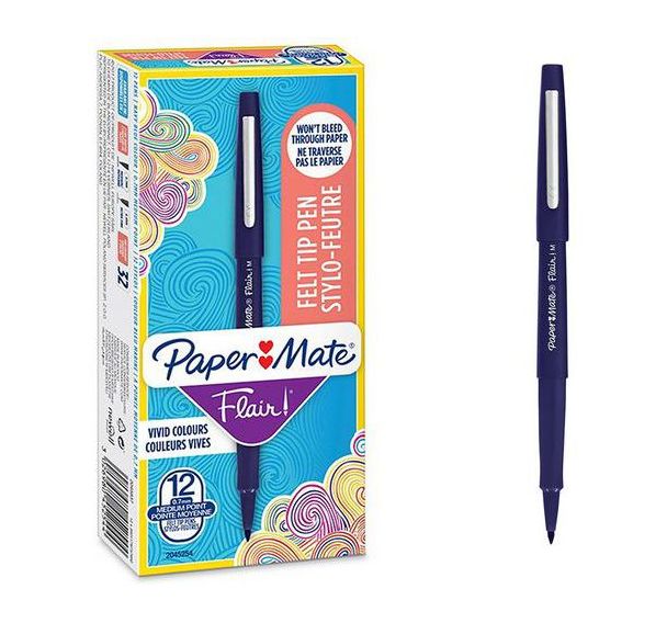 Boîte de 12 stylos feutre Flair® - Paper Mate®