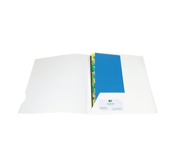 Boîte de 20 chemises carte brillante 250g chromolux A4