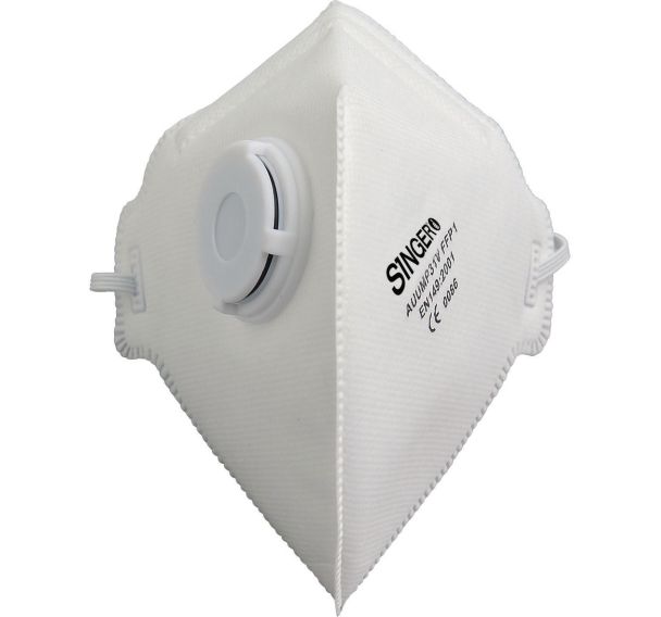Boite de 20 masques pliables vertical FFP avec valve - Singer Safety