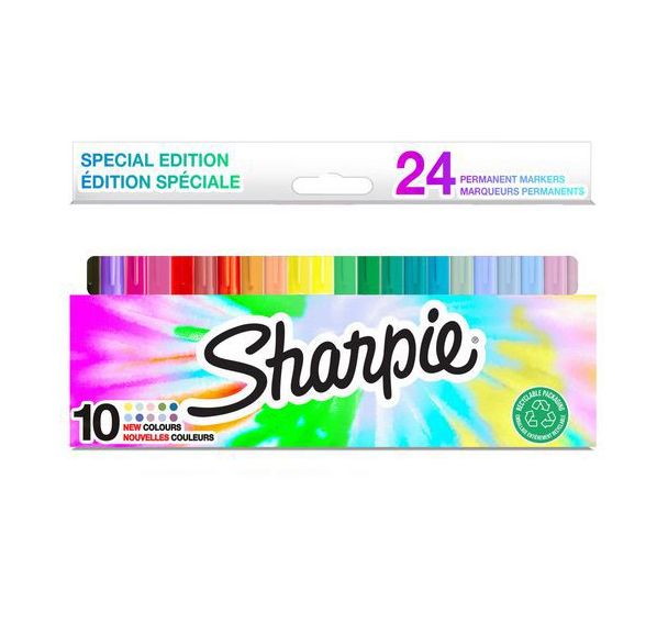 Boite de 24 markers Sharpie pointe fine ogive