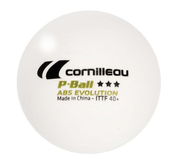 Boite de 3 balles tennis de table Cornilleau P-Ball Evolution 40+