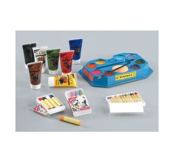 Boîte de 4 grosses craies maquillage 25g couleurs vives