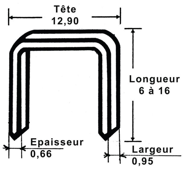 Boite de 5000 agrafes de 6 mm