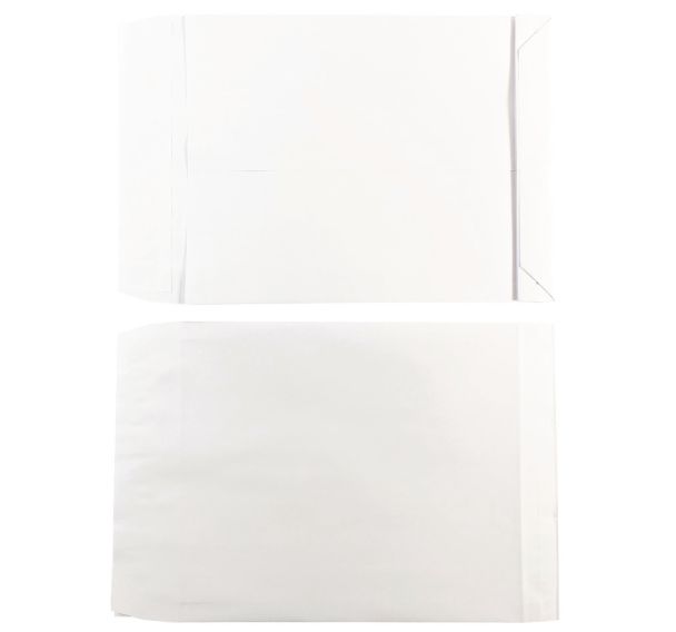 Boîte de 50 ou 250 enveloppes à soufflets velin blanc - GPV