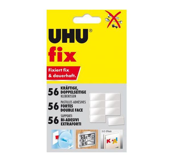 Boîte de 56 pastilles de mousse adhésive 25 x 12 mm