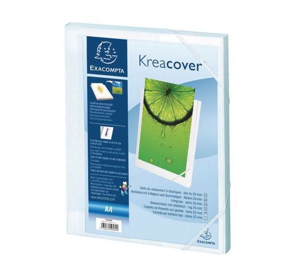 Boite de classement Dos 25mm 7/10e Krea Cover A4