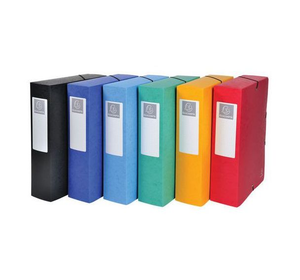 Boite de classement Exabox Dos 80mm Carte lustrée - A4