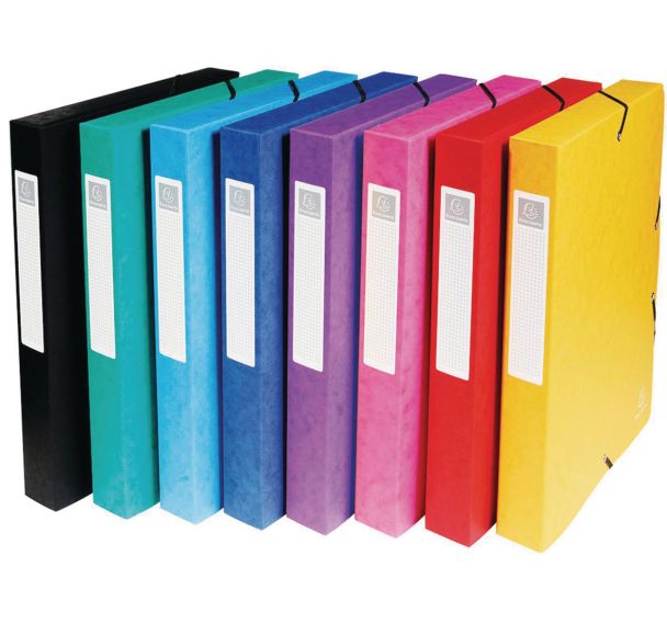 Boite de classement exabox dos 40mm carte lustrée - a4