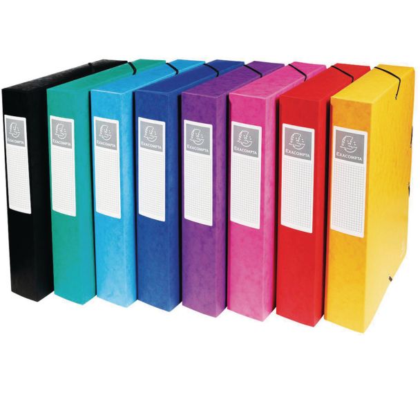 Boite de classement exabox dos 60mm carte lustrée - a4