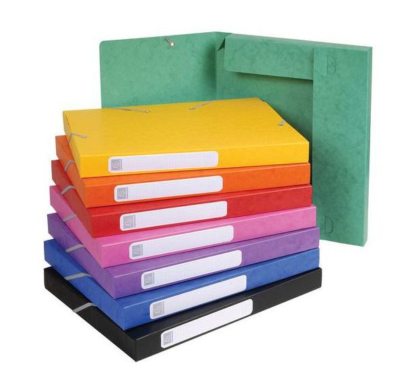 Boite de classement livrée à plat Cartobox Dos 25mm Carte lustrée - A4