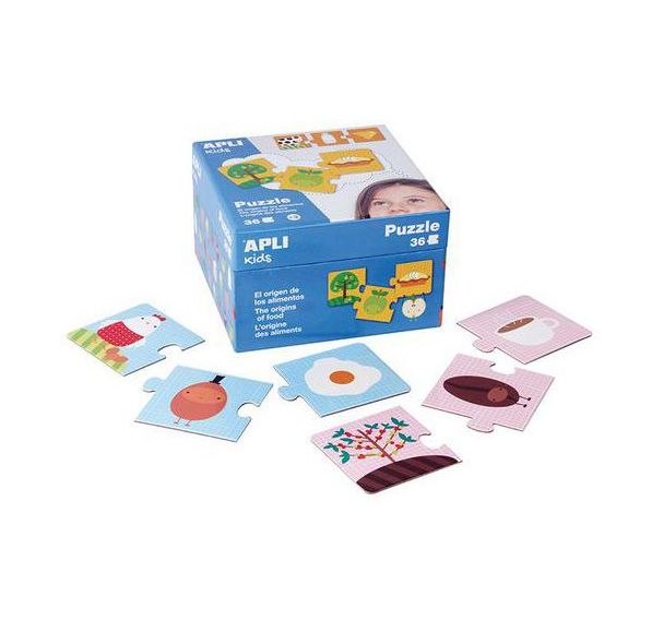 Boite de puzzles : L'origine des aliments