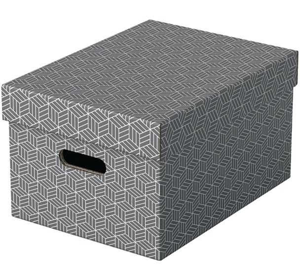 Boîte de rangementHome  format medium lot de 3 Gris