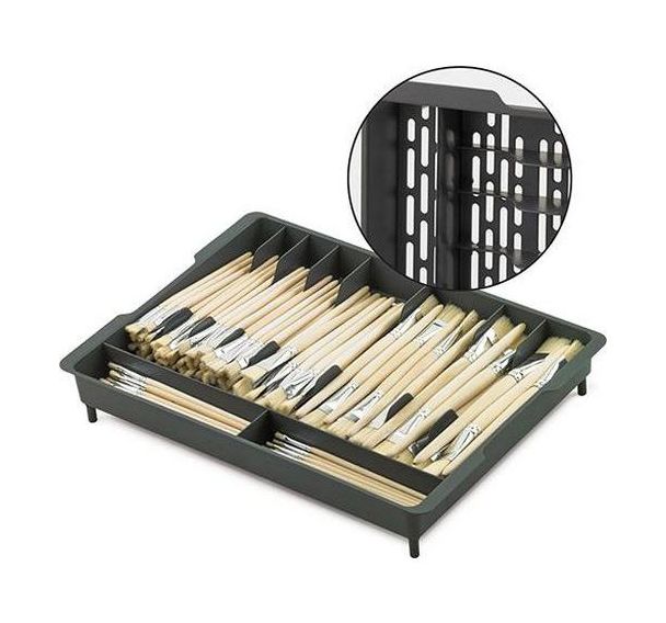 Boîte de rangement alvéolée pour pinceaux