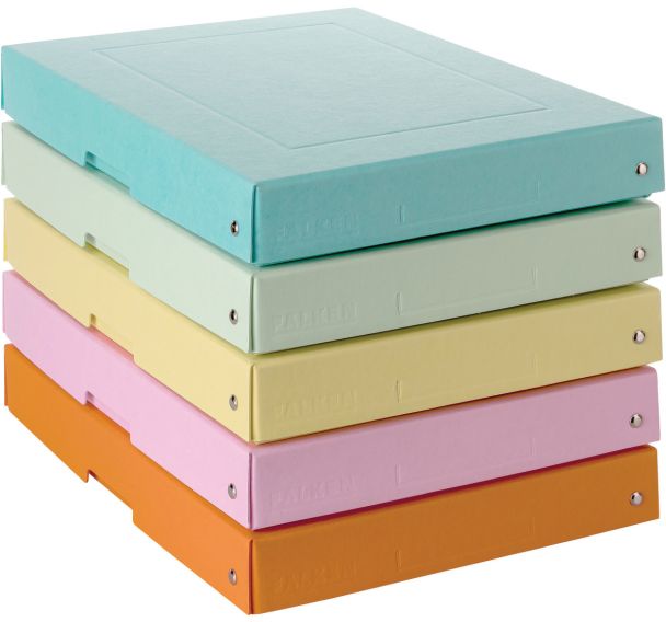 Boîte de rangement assorti PureBox Pastel - Lot de 5 - Falken