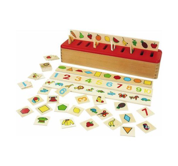 Boîte de tri en bois