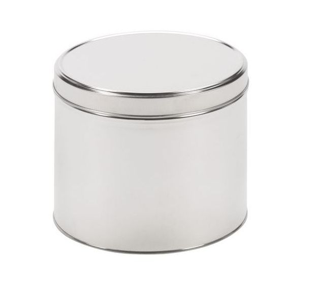 Boîte métallique ronde à couvercle coiffant