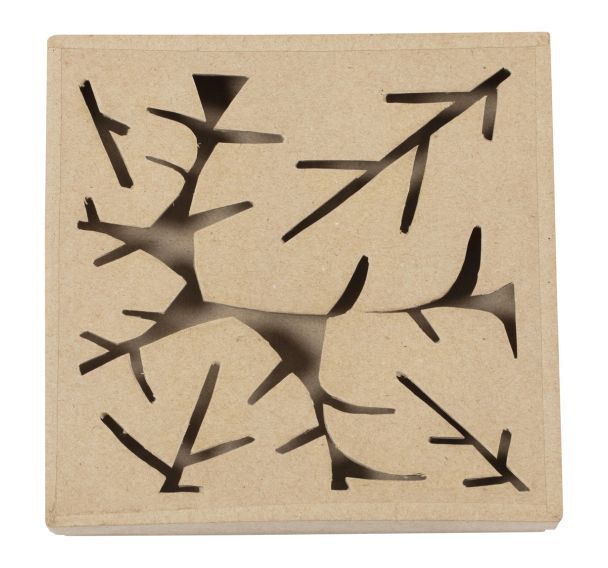 Boite végétale carrée 17x17x3cm (Lot de 4)