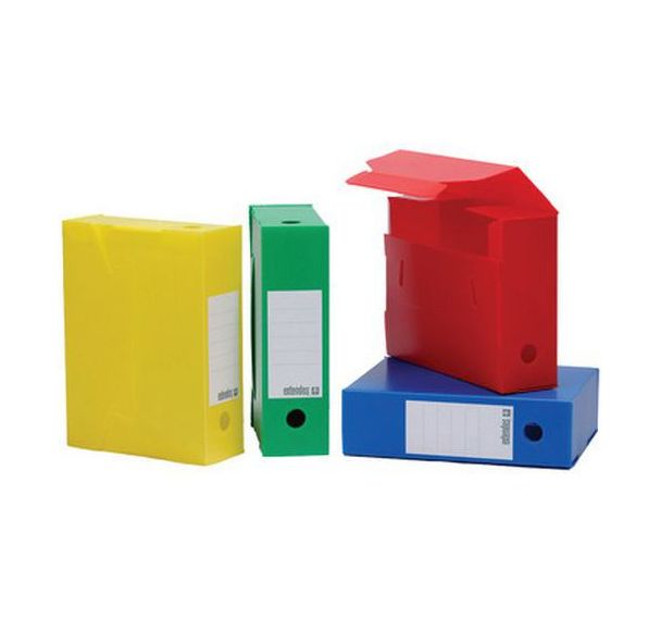 Boîtes d''archives, PP, 100 mm, assorti