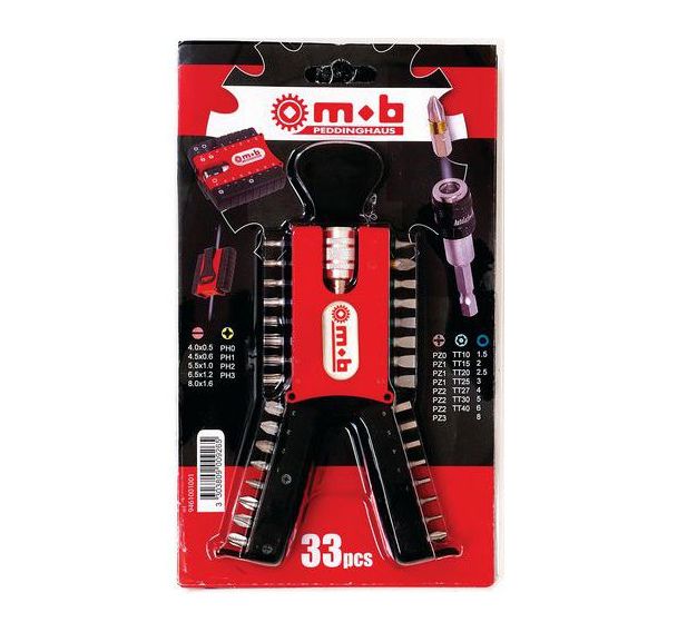 Boîtier 32 embouts de vissage + porte embout