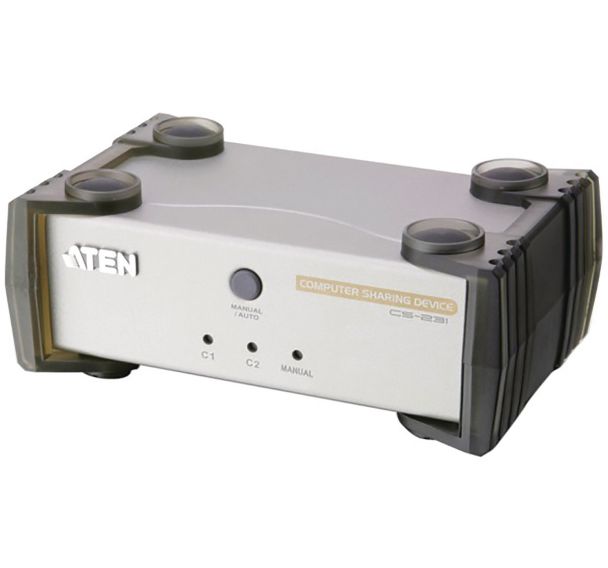 Boitier Cs231 KVM inversé 1pc - 2 utilisateurs VGA/USB ATEN