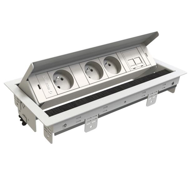 Boitier électrique pour table de réunion Elga