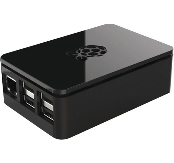 Boîtier en plastique noir pour carte Raspberry Pi 3 B+