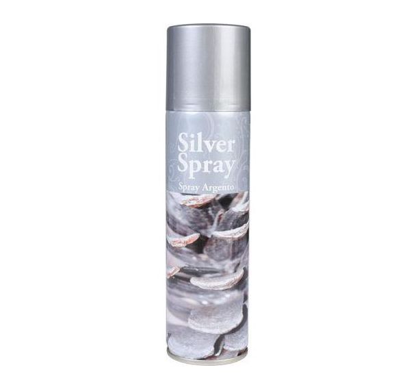 Bombe noël 150 ml argent