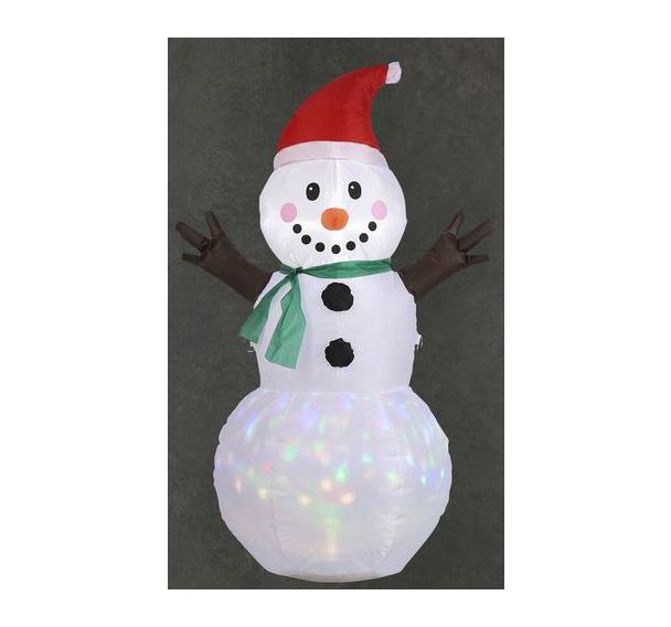 Bonhomme de neige gonflable lumineux led
