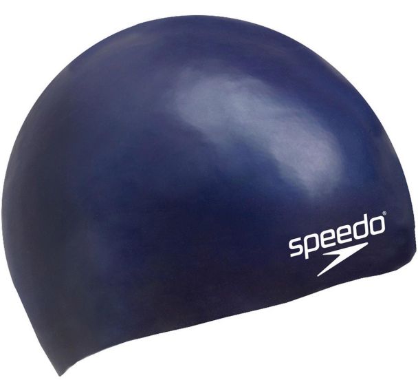 Bonnet de bain - Speedo - Plain Moulded Silicone Junior bleu