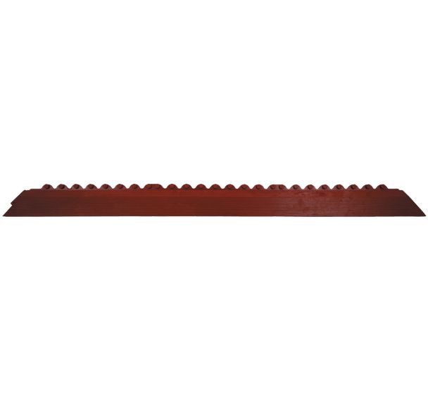 Bordure pour dalles connectables nitrile 91x6.5 cm rouge